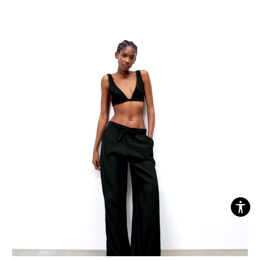 Zara Full-Length Structured Pants